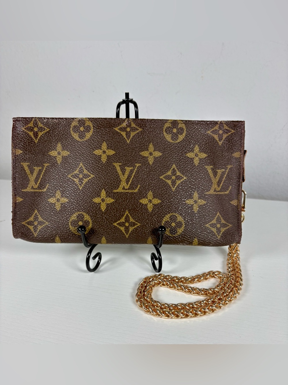Louis Vuitton Monogram Pouch, 8 x 4.75 inches